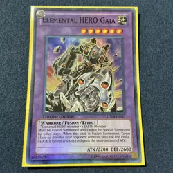 Yugioh Elemental Hero Gaia CT08-EN011 Super Rare Limited Edition NM - Image 1
