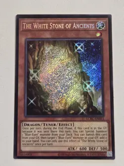 The White Stone of Ancients LCKC-EN010 Secret Rare Yugioh Unlimited Edition Mint - Image 1