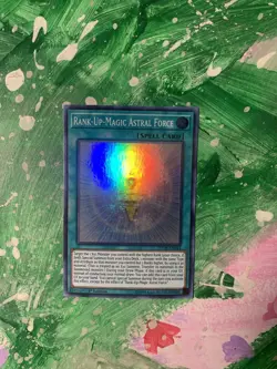 YUGIOH HOLO CARD RANK-UP-MAGIC ASTRAL FORCE INCH-EN044 1ST EDITION - Image 1