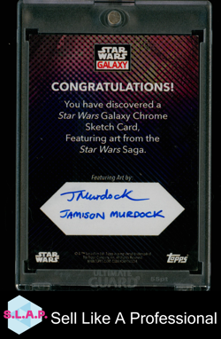 SKETCH CARD DIRECTOR KRENNIC TOPPS STAR WARS GALAXY 1/1 JAMISON MURDOCK - Image 2