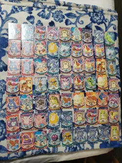 54 cards Pokemon Topps - Series 1 (1999) - Blue Logo - Bulk Lot LP/NM - Image 1