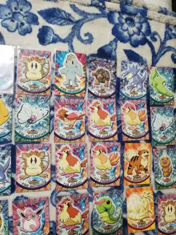 54 cards Pokemon Topps - Series 1 (1999) - Blue Logo - Bulk Lot LP/NM - Image 4