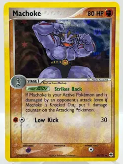 Machoke 41/101 EX Hidden Legends Holo 2004 Vintage Pokemon TCG Card NM - Image 1