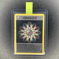 🔥 Rainbow Energy 80/82 🔥 Non Holo Rare Team Rocket Set Pokemon Card WOTC TCG - Image 1
