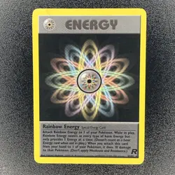 🔥 Rainbow Energy 80/82 🔥 Non Holo Rare Team Rocket Set Pokemon Card WOTC TCG - Image 2