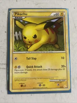 Pikachu 16/30 HGSS Trainer Kit Gyarados & Raichu Pokemon Card Vintage 2010 MP - Image 1