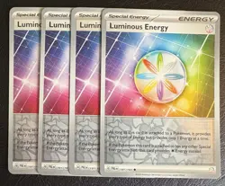 Luminous Energy 191/193 Reverse Holo Playset Paldea Evolved NM Pokemon Card X4 - Image 1