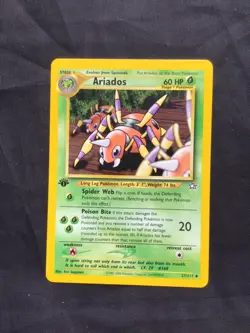 Pokemon Cards: Neo Genesis 1st Edition Uncommon: Ariados 27/111 - Image 1