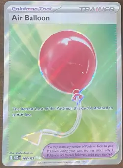 Air Balloon 166/132 Mega Evolution Full Art Trainer Item Pokemon Card - Image 1