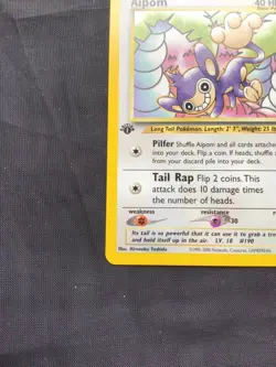 Pokemon Cards: Neo Genesis 1st Edition Uncommon: Aipom 26/111 - Image 5