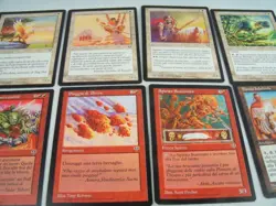 Lot of 38 Magic The Gathering Italian Mirage Cards Plus 17 Land (1996) - Image 2