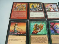 Lot of 38 Magic The Gathering Italian Mirage Cards Plus 17 Land (1996) - Image 5
