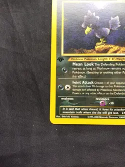 Pokemon Cards: Neo Genesis 1st Edition Rare: Murkrow 24/111 - Image 5