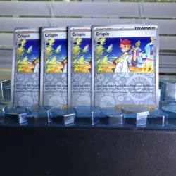 Crispin Reverse Holo 133/142 4x x4 Pokemon Cards 2024 Stellar Crown Playset - Image 1