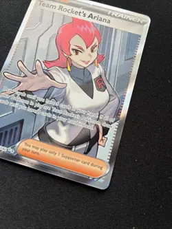 Pokemon TCG Team Rockets Ariana Full Art Destined Rivals Card 224/182 - Image 2