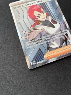 Pokemon TCG Team Rockets Ariana Full Art Destined Rivals Card 224/182 - Image 3
