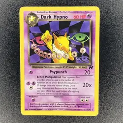 🔥 Dark Hypno 26/82 🔥 Non Holo Rare Team Rocket Set Pokemon Card WOTC Vintage - Image 2