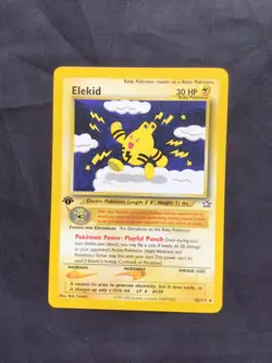 Pokemon Cards: Neo Genesis 1st Edition Rare: Elekid 22/111 - Image 1