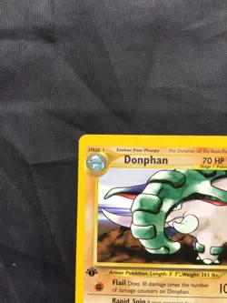 Pokemon Cards: Neo Genesis 1st Edition Rare: Donphan 21/111 - Image 2