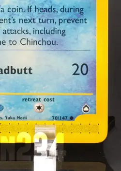 Pokemon TCG Card - Chinchou 70/147 Aquapolis Common Vintage E-Reader - Image 5