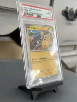 Pikachu 2024 World Championship Promo Card #190 PSA 10 - Image 3