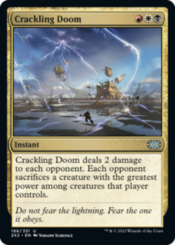 Crackling Doom Light Play, English Magic the Gathering MTG Double Masters 2022 - Image 1