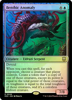 MTG FOIL Benthic Anomaly Ripple Foil - Modern Horizons 3 Commander #046 - Image 1