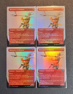 MTG Monastrey Swiftspear - Borderless Foil - 2x2 - Near Mint+ Condition - Image 1