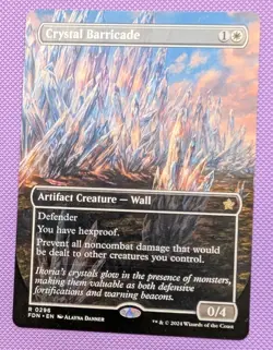 Crystal Barricade - Borderless - 0296 - FDN - Magic the Gathering - Image 1