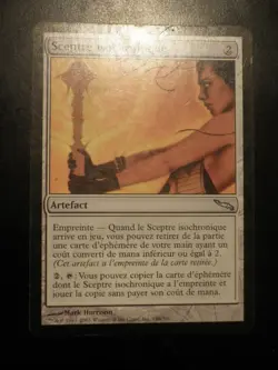 mtg magic isochron scepter FRENCH vf fr sceptre isochronique mirrodin - Image 1