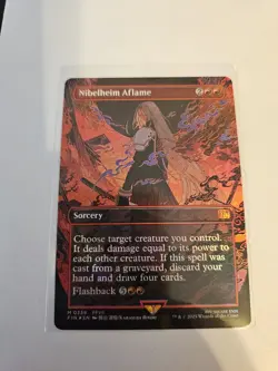 Nibelheim Aflame Borderless FOIL MTG FIN Nm/M - Image 1