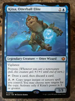 MTG TCG Bloomburrow Kitsa, Otterball Elite 005 Regular Mythic - Image 1