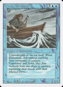 1x Water Elemental - LP - Revised Edition - SPARROW MAGIC mtg - Image 1