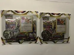 Pokemon ASTRAL RADIANCE Checklane Blister 3-Booster Pack Eevee Black Star Promo - Image 1