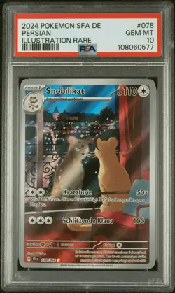 Pokemon Karte Snobilikat 078/064 Nebel der Sagen Illustration Rare PSA 10 GEM MT - Image 1