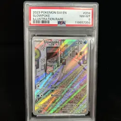 2023 Pokemon SVI EN Slowpoke Illustration Rare PSA 8 NM-MT - Image 1