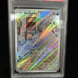 2023 Pokemon SVI EN Slowpoke Illustration Rare PSA 8 NM-MT - Image 2