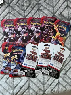 Pokemon Destined Rivals 10 Random Sleeved Booster Packs - Sealed - Image 2