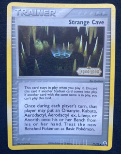77/92 Strange Cave Reverse Holo Stamped - Pokemon EX Legend Maker (LP) - Image 1