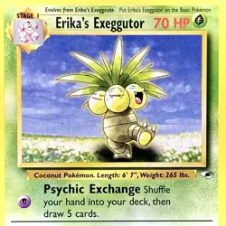 Erika's Exeggutor - Pokemon TCG - Gym Heroes - 44/132 - UNCOMMON ~ MP - Image 1
