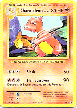 Charmeleon 10/108 Pokemon XY Evolutions Regular Light Play - Image 1