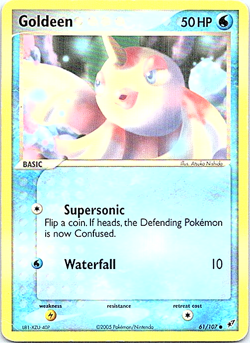 Goldeen 61/107 Pokemon EX Deoxys Heavy Play - Image 1