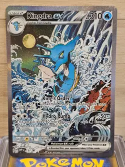 Pokemon English Kingdra EX 131 Black Star Promo - Heavy Play - Image 1