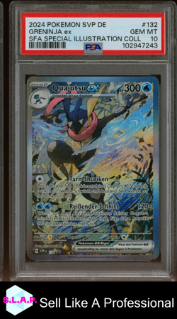 GRENINJA EX SFA SPECI4L ILL COLL POKEMON GER SVP DE-SV BSP 2024 132 PSA 10 - Image 1