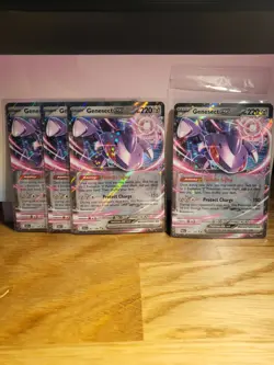 4x Genesect ex 067/086 Pokemon SV: Black Bolt English Holo - PLAYSET - NM 🔥 - Image 1