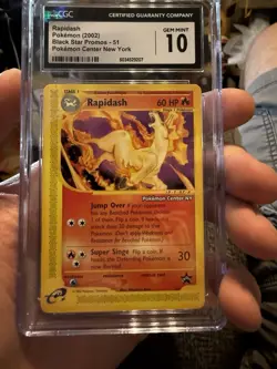 [CGC 10] Rapidash [Pokemon Center NY] 51/53 Wotc Promo Regular - Image 1