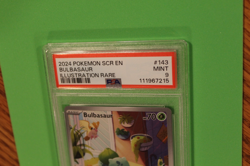 2024 POKEMON SCR EN ILLUSTRATION RARE BULBASAUR #143 PSA 9 - Image 2