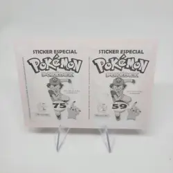 POKEMON POKEDEX Sticker #59-75 ARCANINE / GRAVELER 2022 PERU HOLO FOIL Mint - Image 4