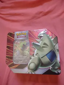 Pokemon TCG V Strikers Tin TYRANITAR V Full Plastic Seal NEW Evolving Skies - Image 1