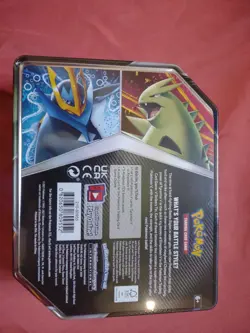 Pokemon TCG V Strikers Tin TYRANITAR V Full Plastic Seal NEW Evolving Skies - Image 2
